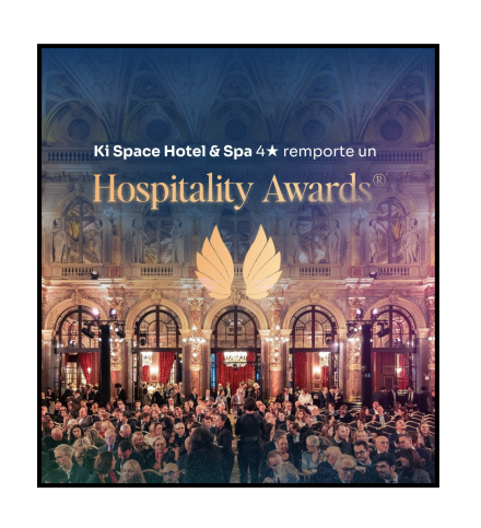 Trophée gagné par le Ki Space Hotel &amp; Spa  Hospitality Award